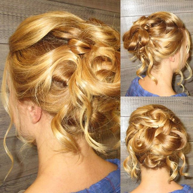 We are head over heels for this romantic updo!